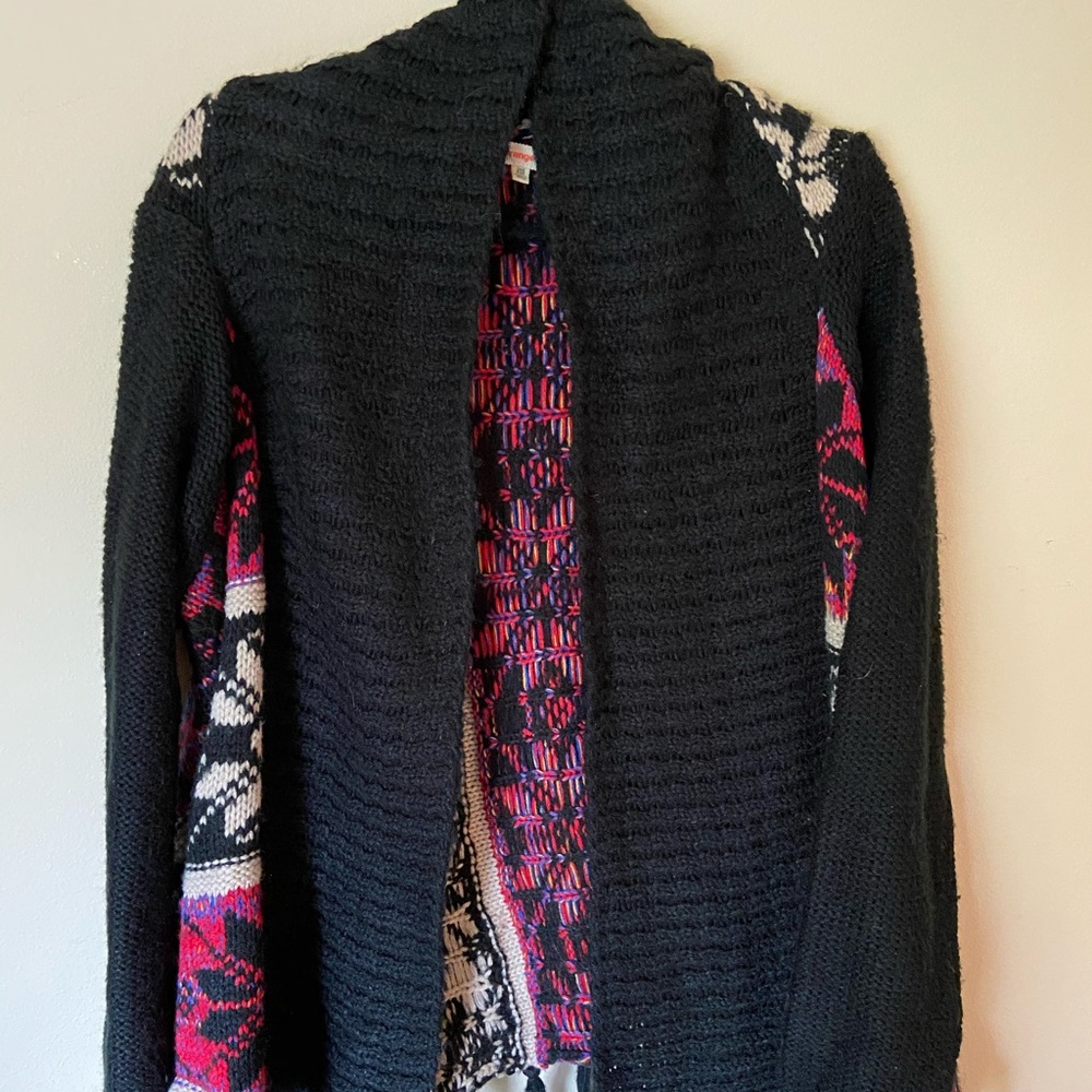 Knit poncho